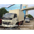 NEW YUEJIN 3-5 tons camión furgón barato, LHD / RHD van camión caja de venta en Mozambique
